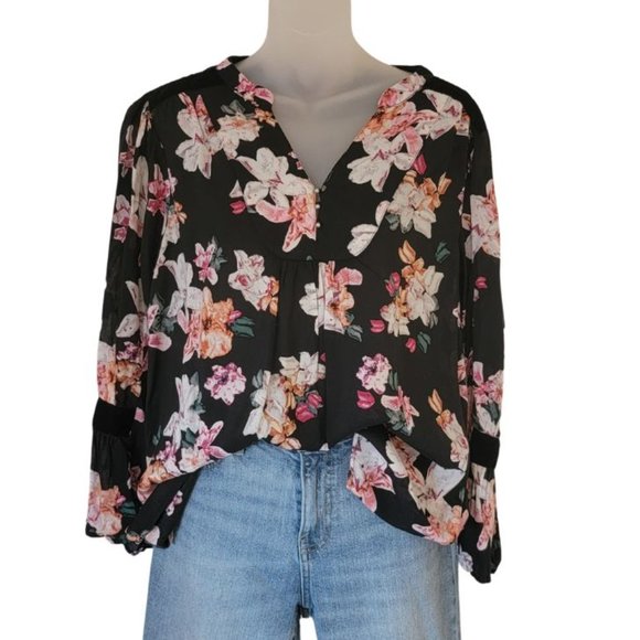 Floral Blouse Long Sleeve - Picture 1 of 16